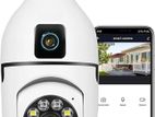 Bulb Dual Lens Wifi Cctv Camera