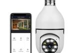 Bulb Socket CCTV 720 P Mobile App Wi Fi Security 360 Degree Panoramic