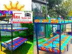 bunker bed තට්ටු දෙකේ යකඩ ඇදන් bunk.
