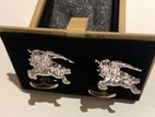 Burberry Silver Equistrian Knight Cufflinks