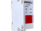 C45D DIN RAIL Mount Modular MCB Power Indicator lamp | Red light