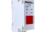C45D DIN RAIL Mount Modular MCB Power Indicator lamp | Red light