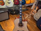 Calao Dreadnought Cutaway 41 Size Acoustic Guitar With Bag