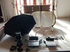Camera with Lighting Equipment