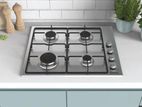 Candy 60 Cm Gas on Metal Hob, Lateral Knobs, 4 Burners - Chw6 Lbx/4 U2