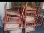 Cane chair set 2 + 1