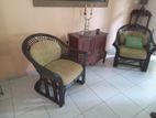 Cane Sofa Chair Set