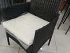 cane design chairs with table
