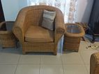 Cane Sofa Set