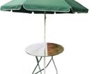 Cannopy Umbrella and Table with Stool