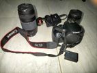 Canon 1300D camera with EFS 18-55mm and 75-300mm Lenses