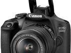canon 2000D DSLR body with lense (brand new)