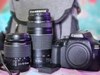 Canon 4000d And 75-300mm Lens With 18-55mm