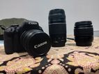 Canon 600D with 3 Lens