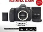 canon 6D DSLR body with lens