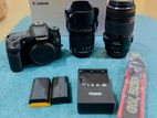 Canon 70D with two lenses