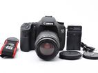 canon 7D DSLR with lens