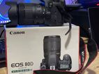 Canon 80D Camera with Lense