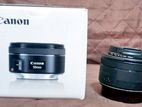 Canon Ef50mm Lens with 2 Hoods and Uv Filter