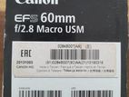 Canon Efs 60mm Macro Lens
