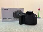 Canon Eos 2000d with efs 18-55mm F3.5-5.6 (kit Lens)