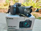 Canon EOS 80D DSLR Camera with Lens and Flash