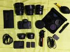 Canon M50 Camera With 3 Lens 2 Adapter & More