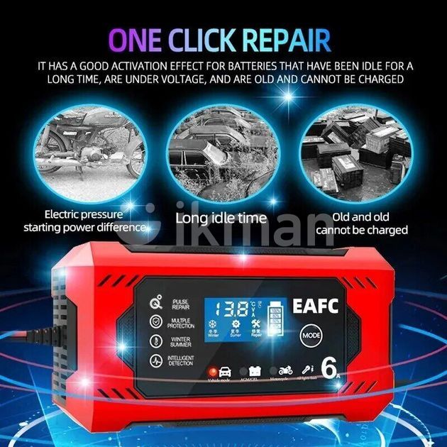 Car Battery Charger 12v   6a Smart Fast Digital German Technology - New 