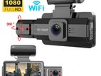 car camera wifi 12mp HD Front + inside recording dash 2in1 new