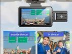 car dash camera wifi 12mp HD Front + inside recording 2in1 new .