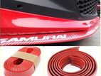 Carbon Fiber Red Colour Bumper Lip for Toyota Axio Car