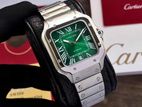Cartier De Santos Green Dial Automatic Men’s Watch