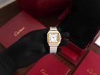 Cartier Santos De Japanese Pure Two Tone Automatic Mens Watch