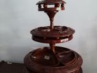Carved Wooden Rotating Server