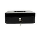 Cash Box 10 Inch with 2 Keys ( Black )