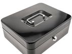 Cash Box 10 Inch With Keys ( Black )