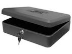 Cash Box 8 Inch With 2 Keys ( Black )