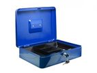 Cash Box 8 Inch With 2 Keys ( Blue Colour )