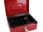 Cash Box 8 Inch With 2 Keys ( Red Colour )