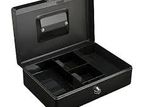 Cash Box 8 Inch With Keys ( Black )