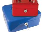 Cash Box - Large Metal With Lock 2 Keys 6 Inch