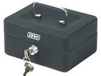 Cash Box - Large Metal with Lock 2 Keys 6 Inch