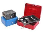 Cash Box - Large Metal with Lock 2 Keys 6 Inch