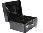 Cash Box - Large Metal with Lock 2 Keys-6 Inch