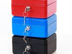 Cash Box Large Metal with Lock 2 Keys