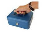 Cash Box with Lock Key 8 Inch