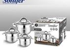 Casserole Cookware Set (6 Pcs) Ss Sonifer