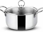 CASSEROLE COOKWARE TRIPLY 20CM ORANGE