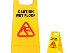 "Caution Wet Floor" Safety Sign - Stand Type