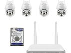 Cctv 4 Wifi Single Lens Camera With NVR Package